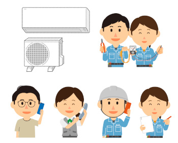 福岡のエアコン取り付け工事 取り外し工事：エアコン取付工事のご依頼